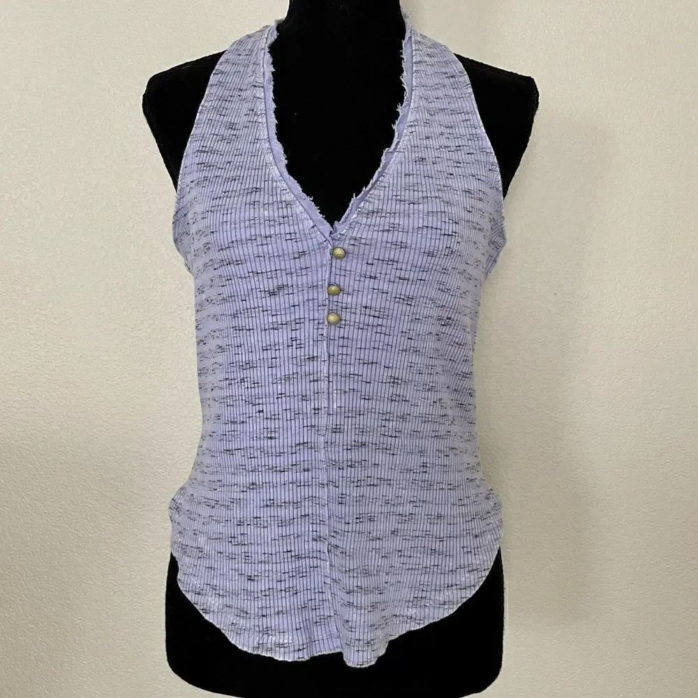 NWT Anthropologie Pilcro Henley Halter Top